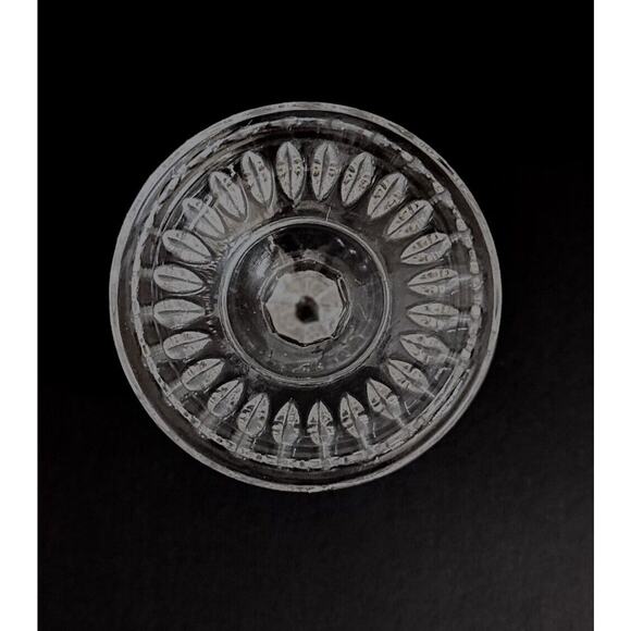 Vintage 1974 Federal Glass Windsor Clear Jam Jar or Sugar With Notched Lid - Picture 7 of 7